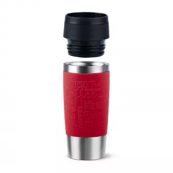 EMSA Travel Mug Classic N2020400 reisbeker 360 ml zwart, rood, RVS