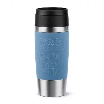 EMSA Travel Mug Classic 360 ml blauw RVS reisbeker