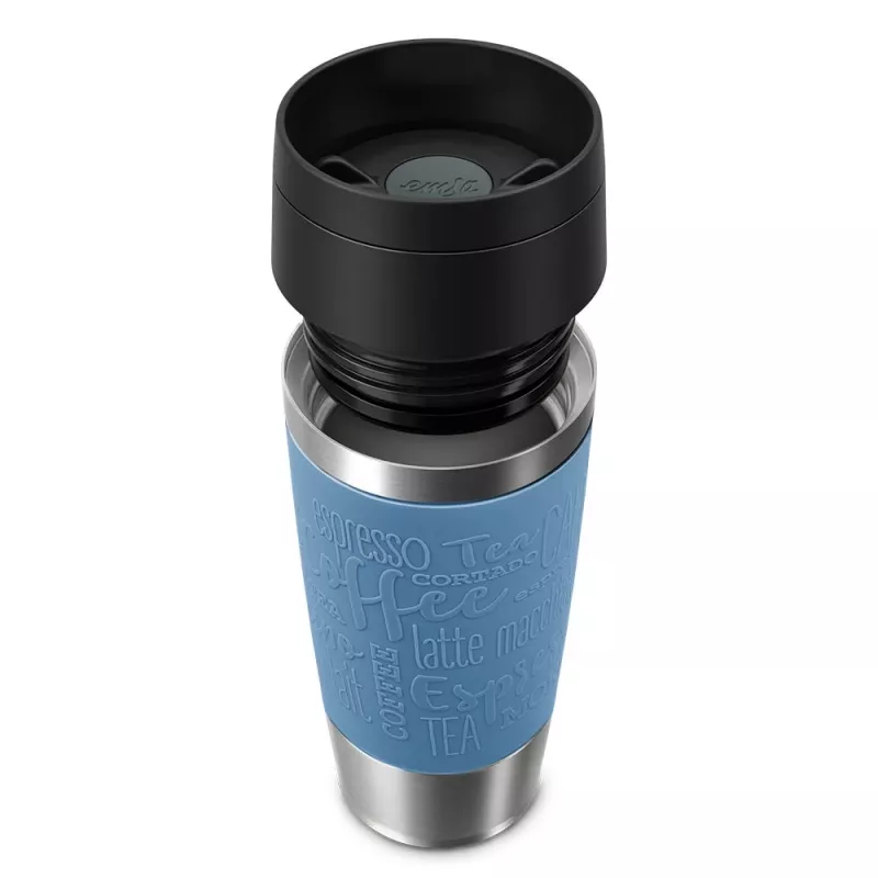 EMSA Travel Mug Classic 360 ml blauw RVS reisbeker