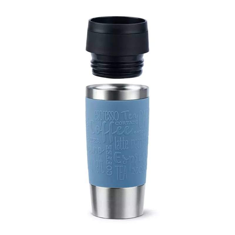 EMSA Travel Mug Classic 360 ml blauw RVS reisbeker