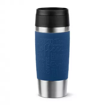 EMSA Travel Mug Classic N2020300 reisbeker 360 ml zwart, blauw, RVS