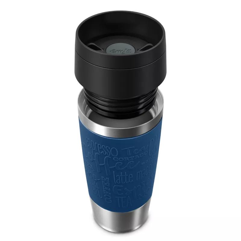 EMSA Travel Mug Classic N2020300 reisbeker 360 ml zwart, blauw, RVS