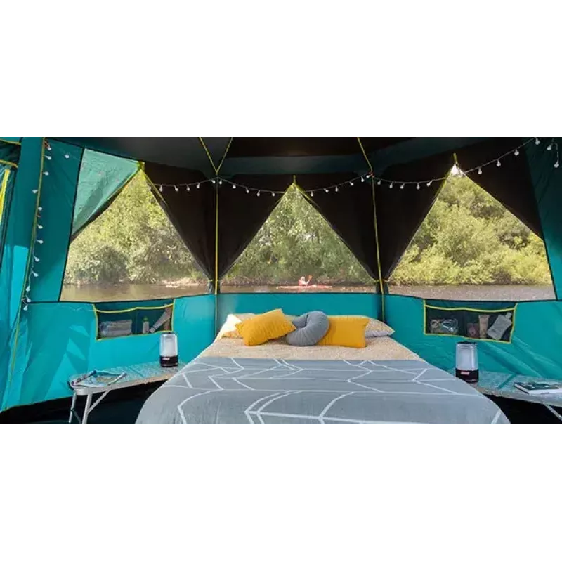 Tent Coleman Octagon groen geel