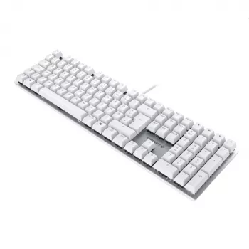 CHERRY KC 200 MX toetsenbord universeel USB QWERTZ Duits zilver, wit