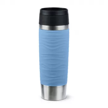 EMSA Travel Mug Waves Grande 500 ml blauw, roestvrij staal