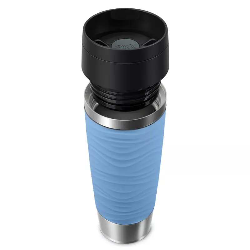 EMSA Travel Mug Waves Grande 500 ml blauw, roestvrij staal