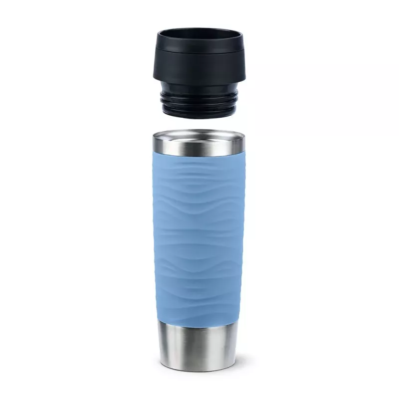 EMSA Travel Mug Waves Grande 500 ml blauw, roestvrij staal