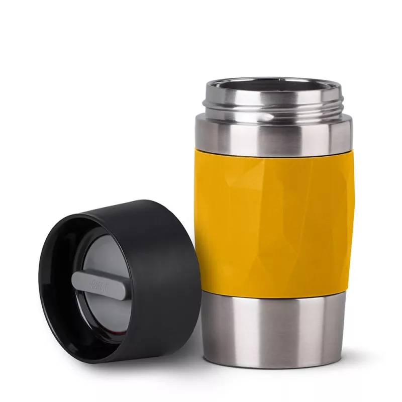 EMSA Travel Mug Compact 300 ml roestvrij staal, geel