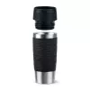 EMSA Travel Mug Waves 360 ml zwart roestvrij staal reisbeker