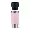EMSA Travel Mug Waves 360 ml roze roestvrijstalen reisbeker