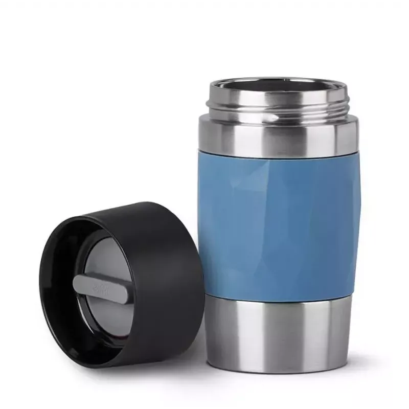 EMSA N21602 thermosbeker 0,3 l blauw, roestvrij staal