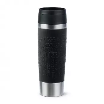 EMSA Travel Mug Classic N2022000 reisbeker 500 ml zwart, roestvrij staal roestvrij staal
