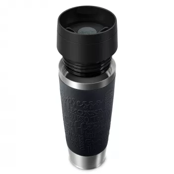 EMSA Travel Mug Classic N2022000 reisbeker 500 ml zwart, roestvrij staal roestvrij staal