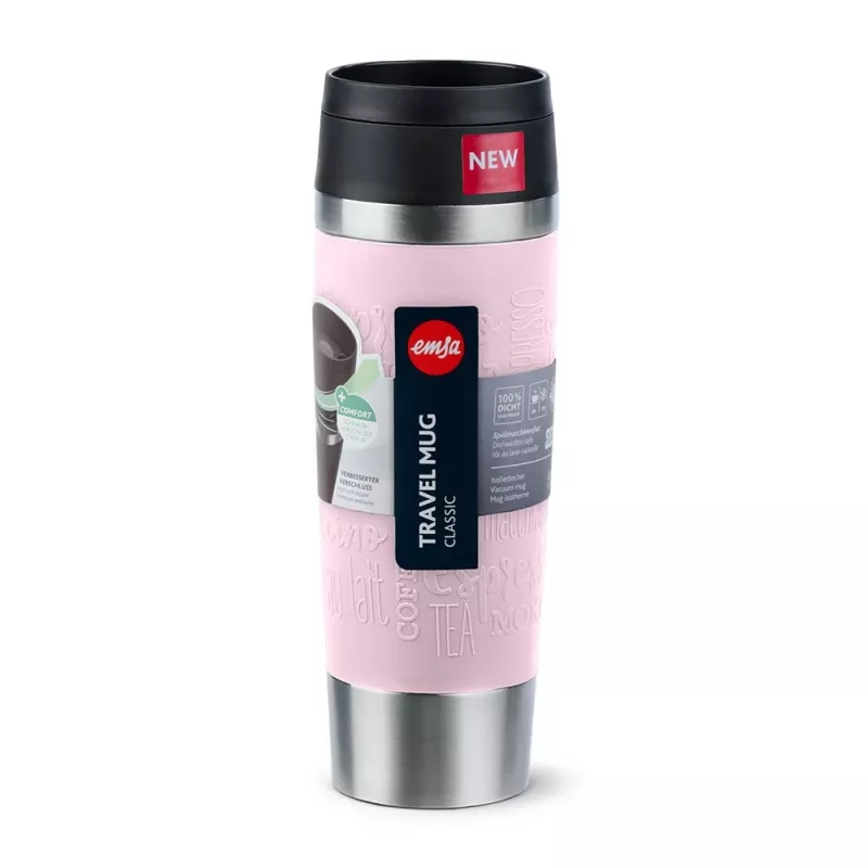 EMSA Travel Mug Classic Grande 500 ml roze, roestvrij staal