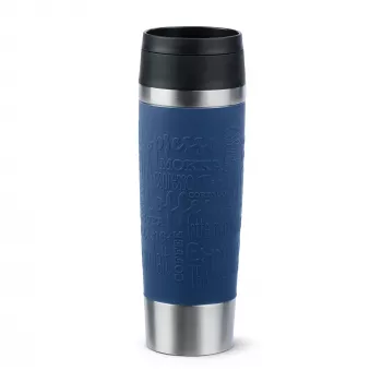 EMSA Travel Mug Classic N2022100 reisbeker 500 ml zwart, blauw, roestvrij staal roestvrij staal