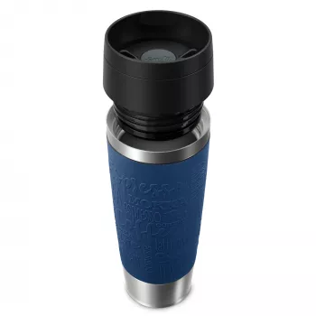 EMSA Travel Mug Classic N2022100 reisbeker 500 ml zwart, blauw, roestvrij staal roestvrij staal