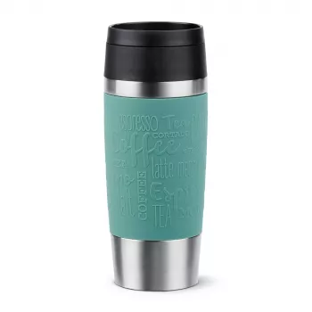 EMSA Travel Mug Classic 360 ml blauw roestvrij staal reisbeker