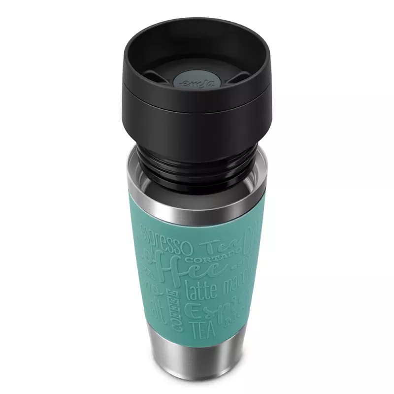 EMSA Travel Mug Classic 360 ml blauw roestvrij staal reisbeker