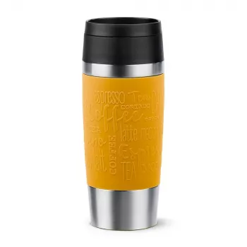 EMSA Travel Mug Classic 360 ml geel roestvrijstalen reisbeker