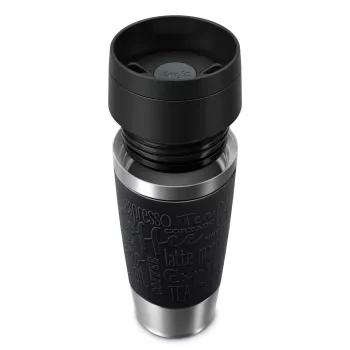 EMSA Travel Mug Classic N2020200 reisbeker 360 ml zwart, RVS RVS