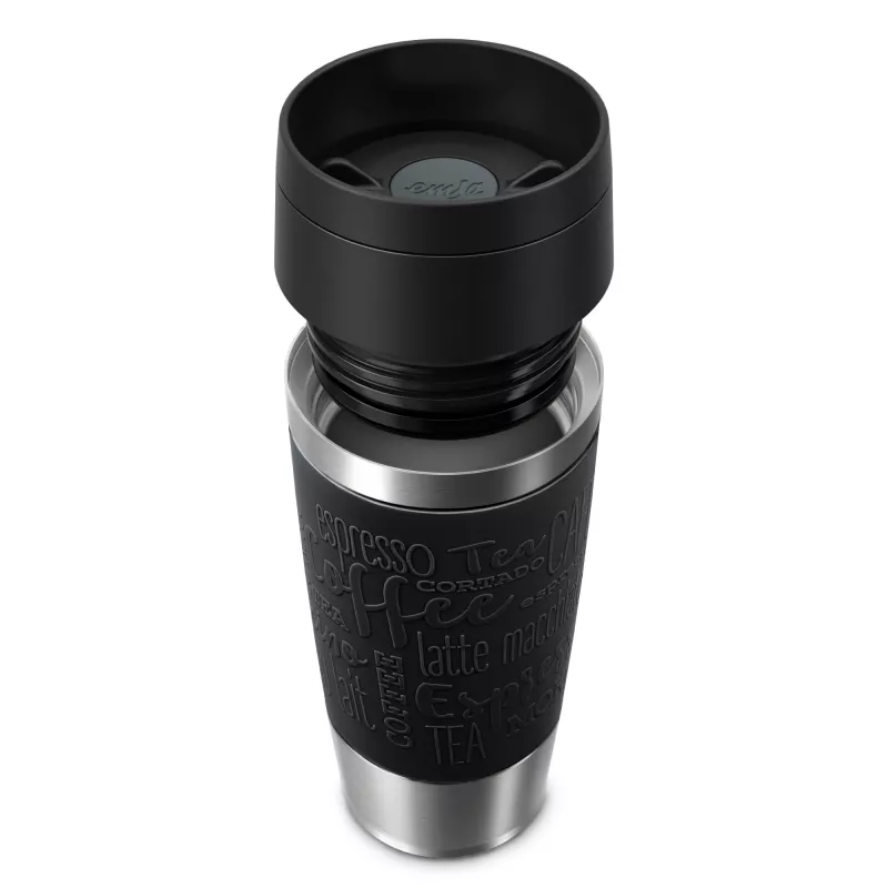 EMSA Travel Mug Classic N2020200 reisbeker 360 ml zwart, RVS