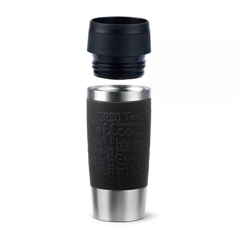 EMSA Travel Mug Classic N2020200 reisbeker 360 ml zwart, RVS