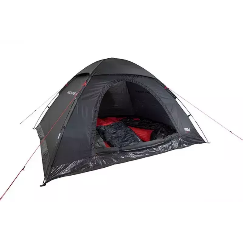 Koepeltent High Peak Monodome XL 4 personen zwart