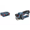 Bosch GHO 12V-20 Professional accuschaaf, 12 V, schaafbreedte 56 mm, zonder accu en lader, in L-BOXX, blauw/zwart