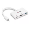 Lindy USB 3.2 Type-C naar HDMI-converter met USB Type-A-poort en Power Delivery
