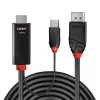Lindy 1 m HDMI naar DisplayPort kabel HDMI USB Type-A DisplayPort