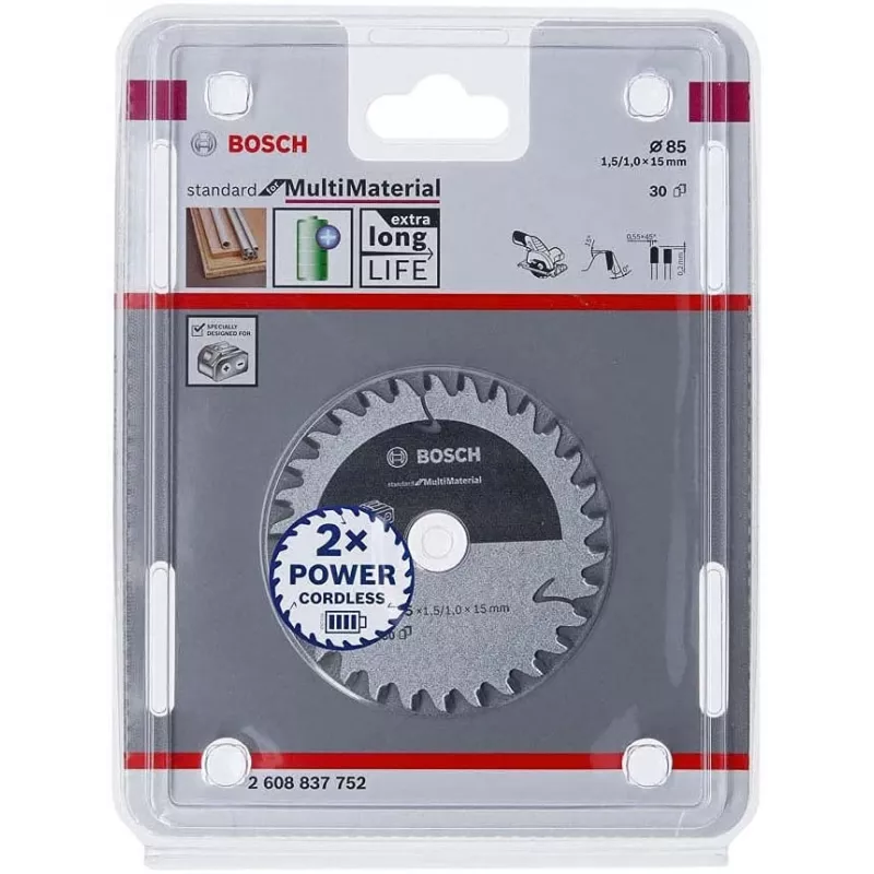 Bosch 2608837752 cirkelzaagblad 8,5 cm 1 stuk