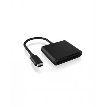 ICY BOX IB-CR301-C3 kaartlezer USB 3.2 Gen 1 (3.1 Gen 1) Type-C zwart