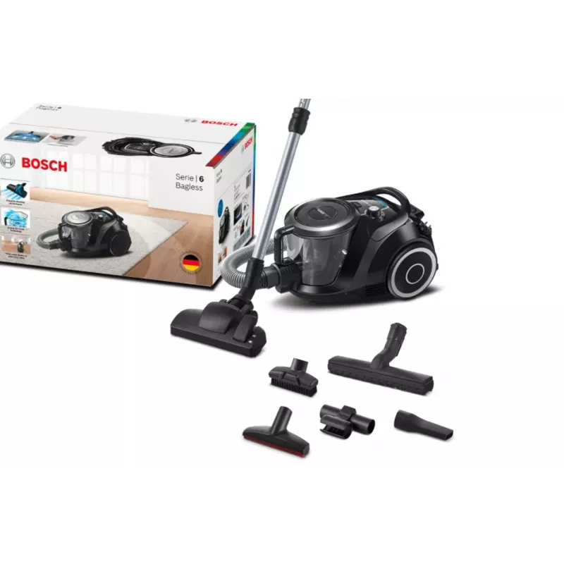 Bosch Serie 6 BGC41XSIL stofzuiger 2,4 L cilinderstofzuiger droog 700 W zakloos