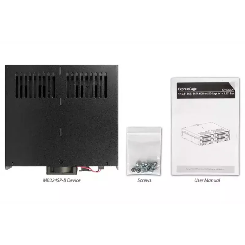Harde-schijven-array Icy Dock MB324SP-B