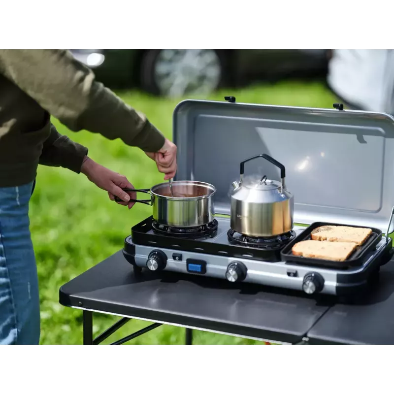Vloeibare brandstofkoker Campingaz 2 MULTI COOK, 2 kookzones, handmatige regeling