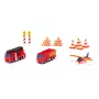 Siku cadeauset brandweer, brandweerauto, 3 jaar, metaal, kunststof, zwart, oranje, rood, wit