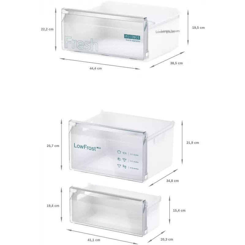 Siemens iQ100 KI87VNSE0 koel-vriescombinatie, 270 l (200 l + 70 l), energieklasse E