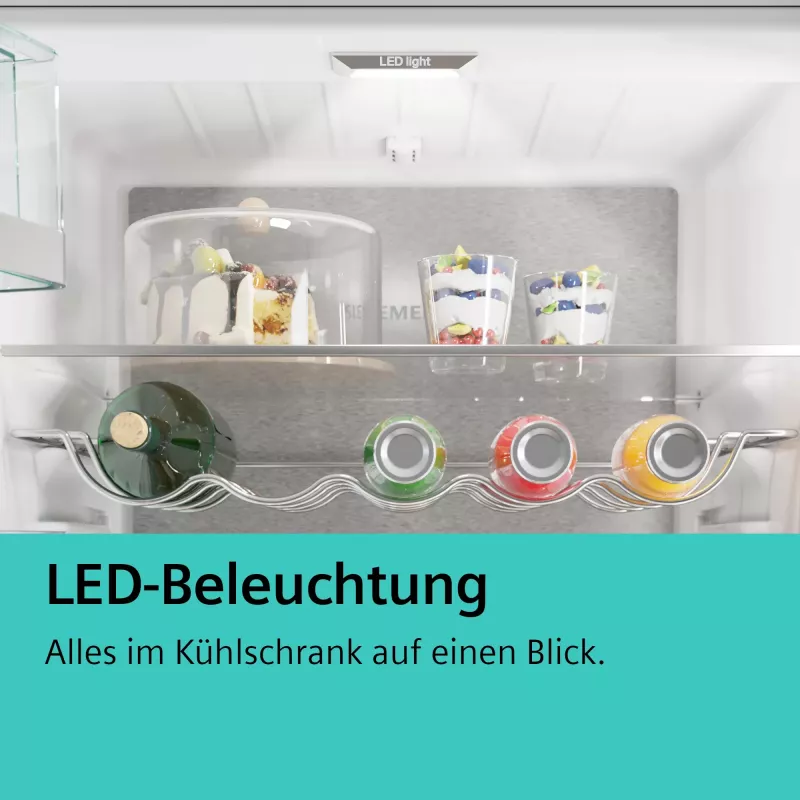 Siemens iQ100 KI87VNSE0 koel-vriescombinatie, 270 l (200 l + 70 l), energieklasse E