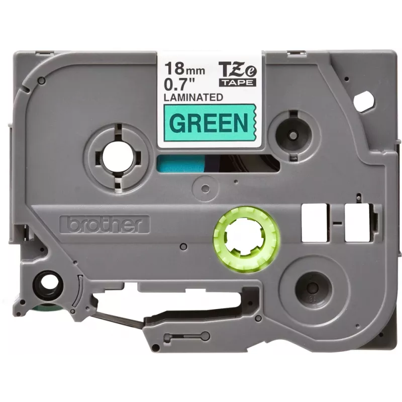 Brother TZE-741 labelband zwart op groen TZ