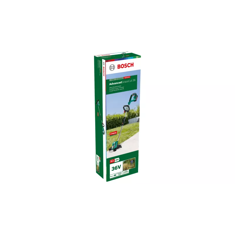 Bosch AdvancedGrassCut 36 30 cm accu zwart, groen