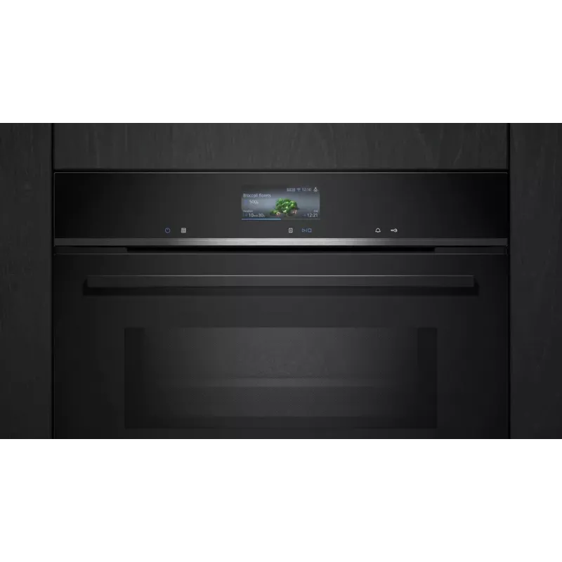 Siemens iQ700 CM776GKB1 oven 45 L 900 W zwart, roestvrijstaal