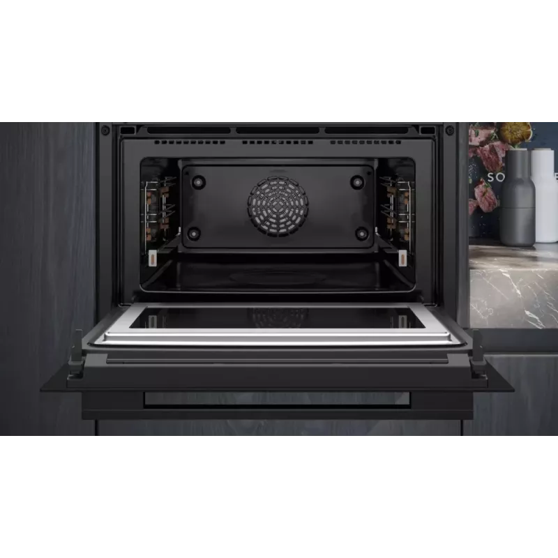Siemens iQ700 CM776GKB1 oven 45 L 900 W zwart, roestvrijstaal