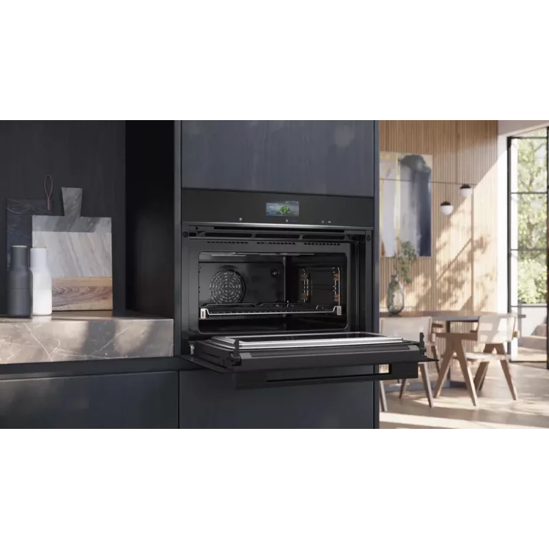 Siemens iQ700 CM776GKB1 oven 45 L 900 W zwart, roestvrijstaal