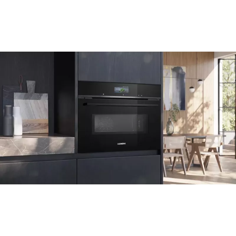 Siemens iQ700 CM776GKB1 oven 45 L 900 W zwart, roestvrijstaal