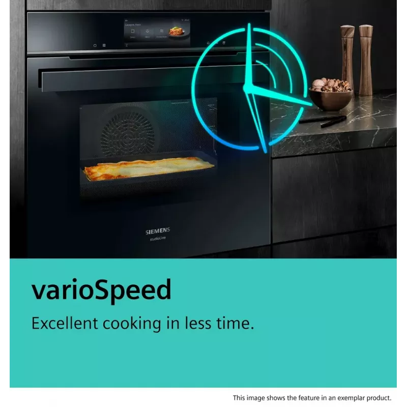 Siemens iQ700 CM776GKB1 oven 45 L 900 W zwart, roestvrijstaal
