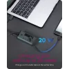 ICY BOX IB-HUB1454-C31 USB 3.2 Gen 1 (3.1 Gen 1) Type-C 10000 Mbit/s blauw, grijs