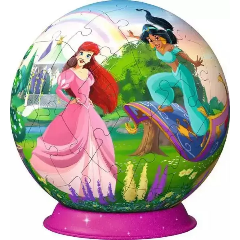 3D-puzzelbal Ravensburger Disney Princess – 72 stukjes, sferische puzzel