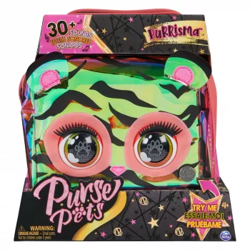Purse Pets, Purrisma interactief tijger-huisdier-speelgoed & schoudertas, meer dan 30 geluiden & reacties, kinderspeelgoed voor meisjes & tweens