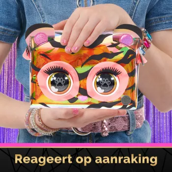 Purse Pets, Purrisma interactief tijger-huisdier-speelgoed & schoudertas, meer dan 30 geluiden & reacties, kinderspeelgoed voor meisjes & tweens
