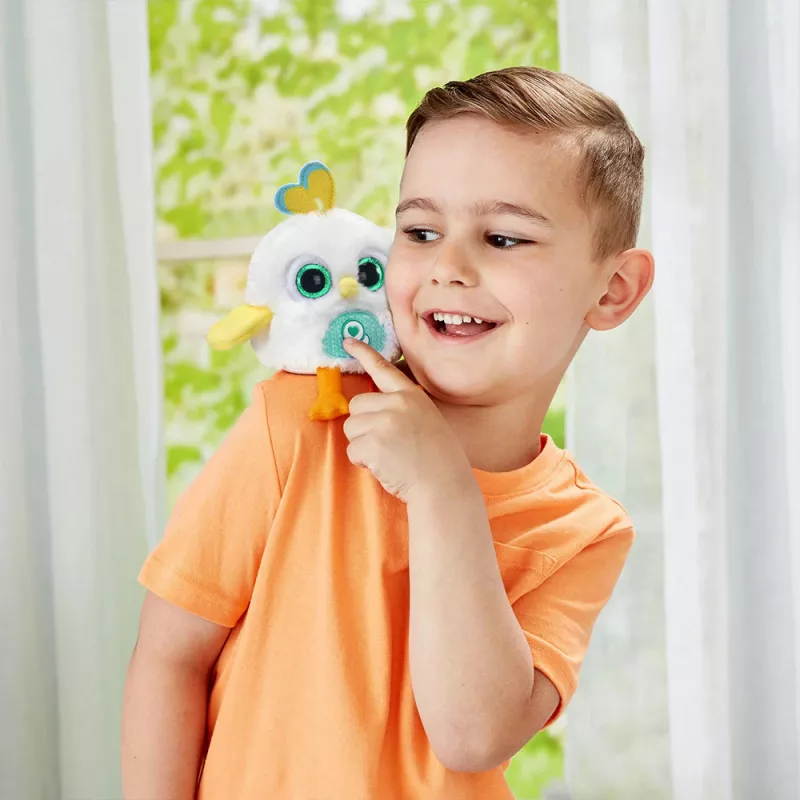 Knuffel VTech Lolibirds Oscar — interactieve pluchen vogel met geluiden en lichtfuncties